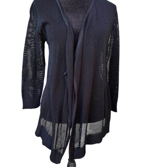 rue21 black open front sweater cardigan, women's size XL - Picture 1 of 5